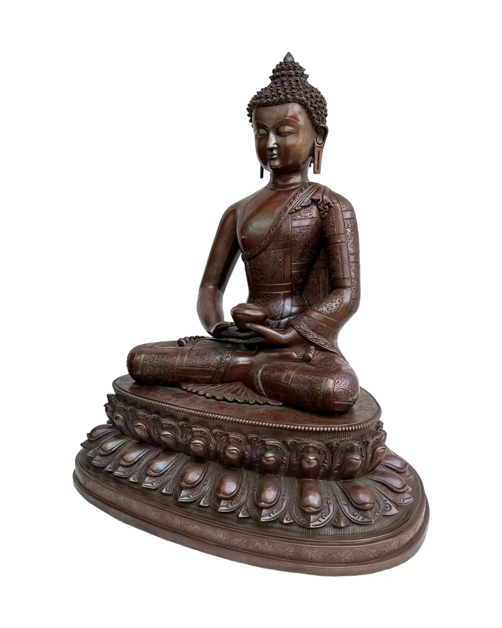 Amitabha Buddha pure copper Handmade Statue