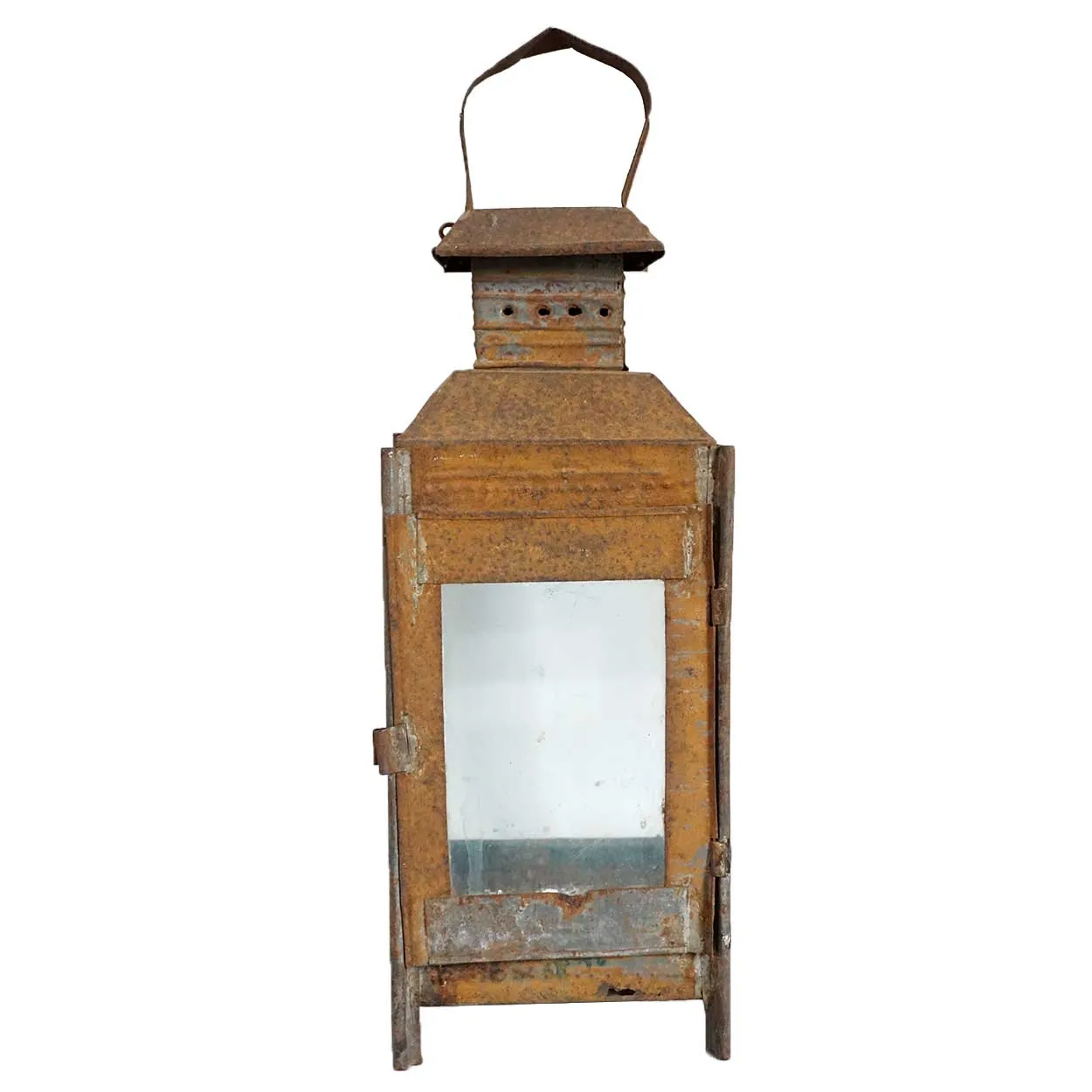Anglo Indian Toleware and Glass Portable Lantern