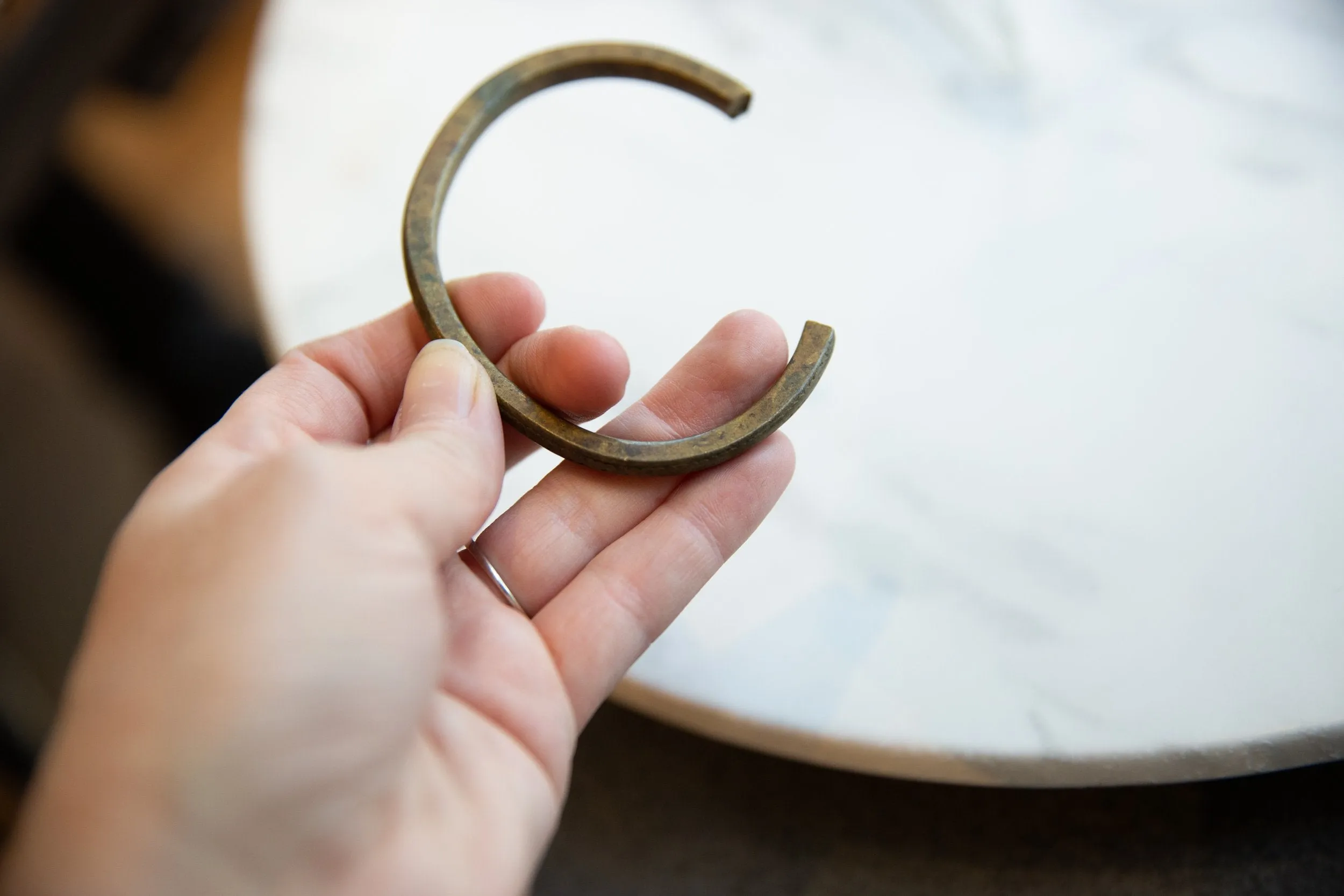 Antique African Bronze Cuff Bracelet