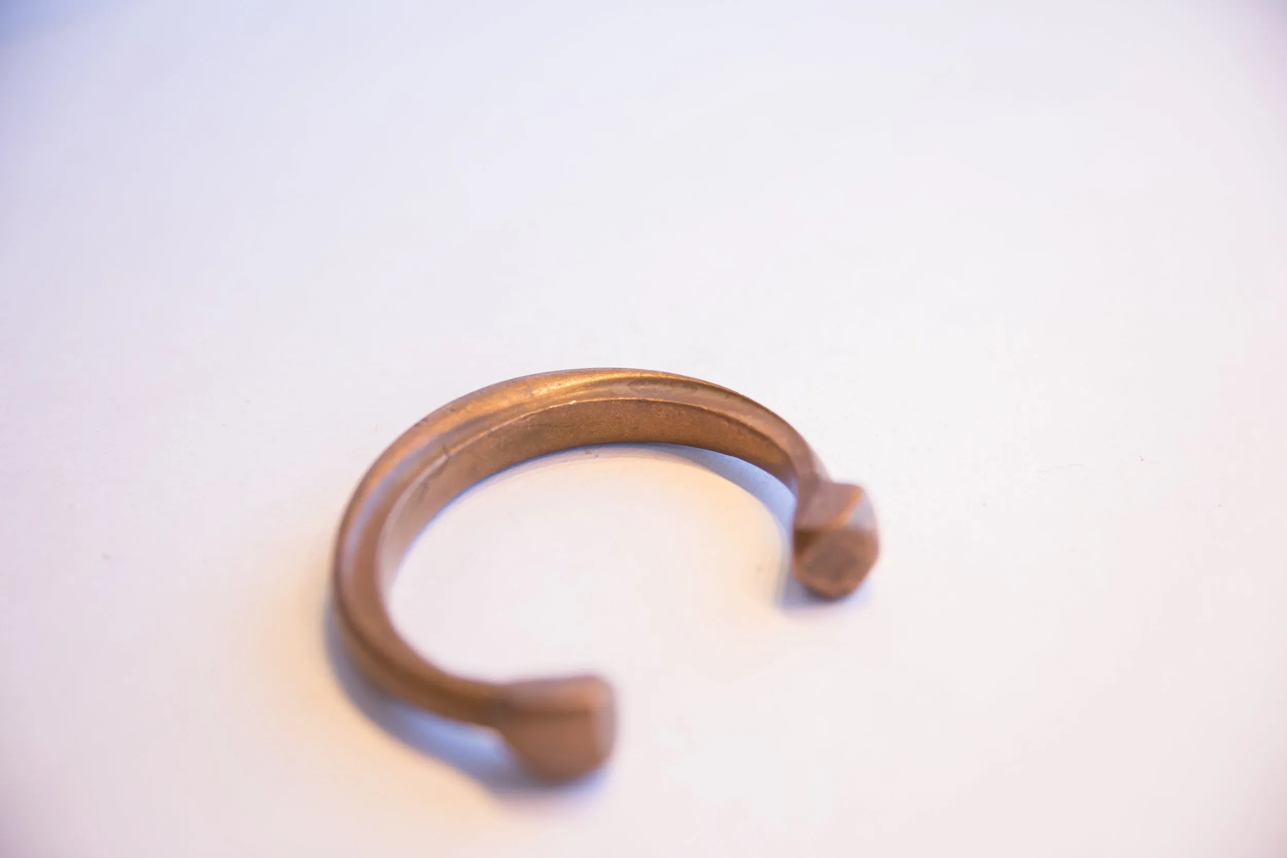 Antique African Copper Snake Cuff Bracelet