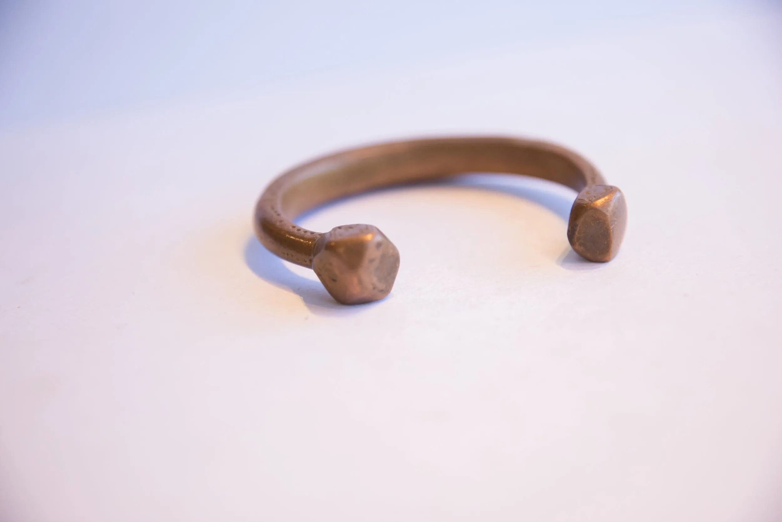 Antique African Copper Snake Cuff Bracelet