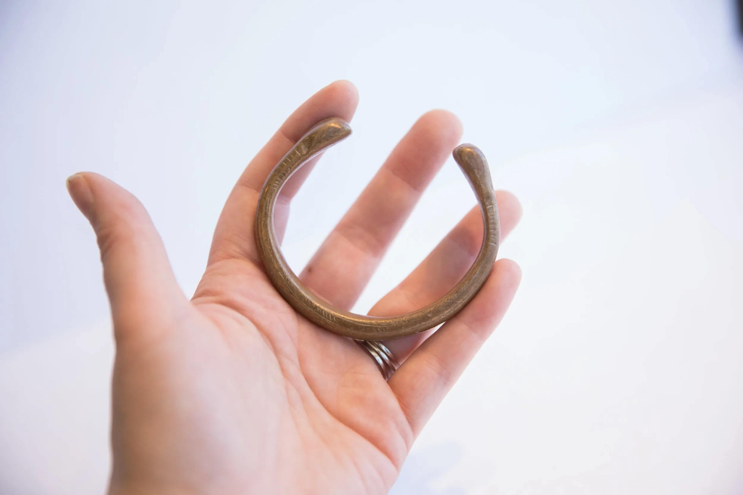 Antique African Snake Cuff Bracelet