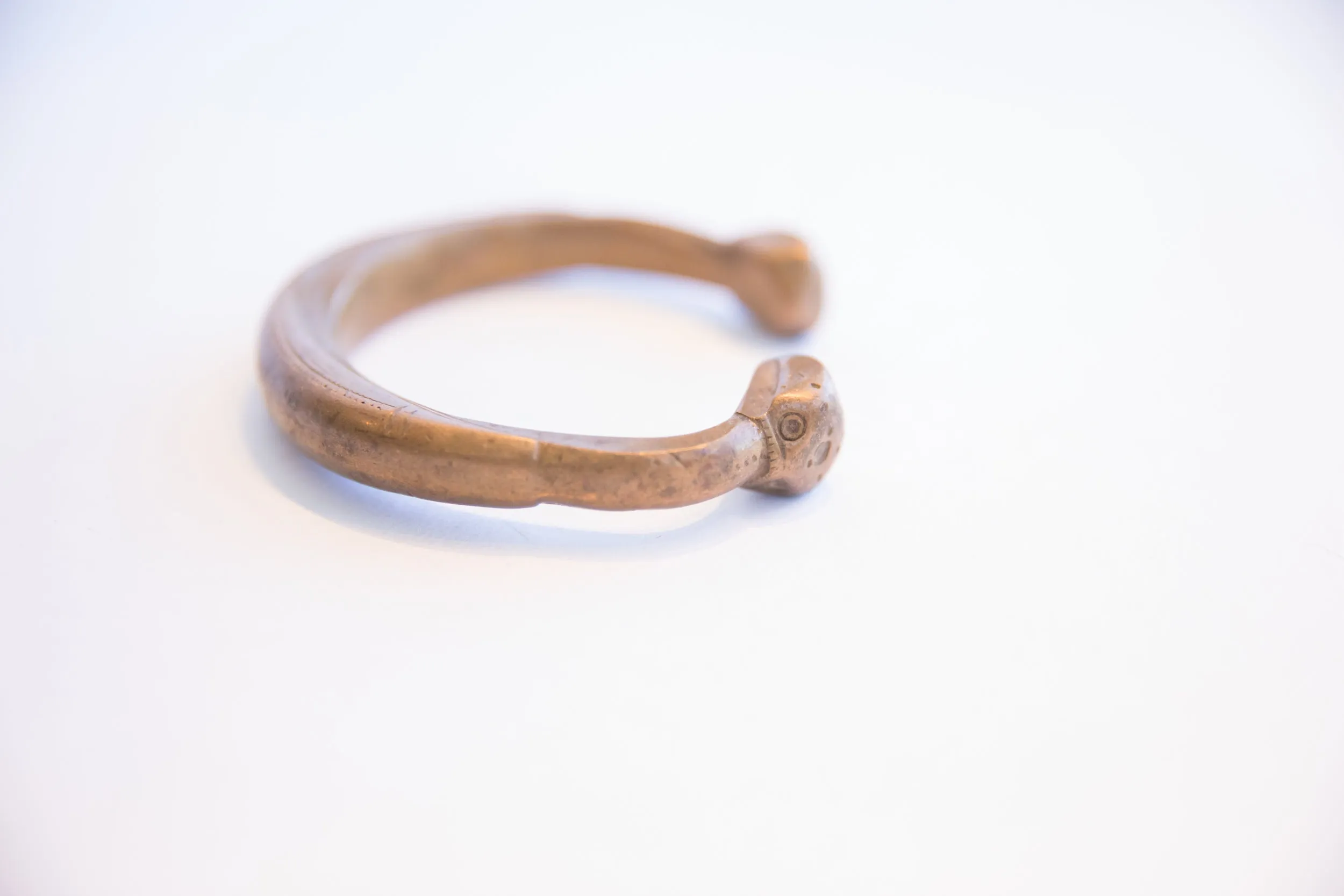Antique African Snake Cuff Bracelet