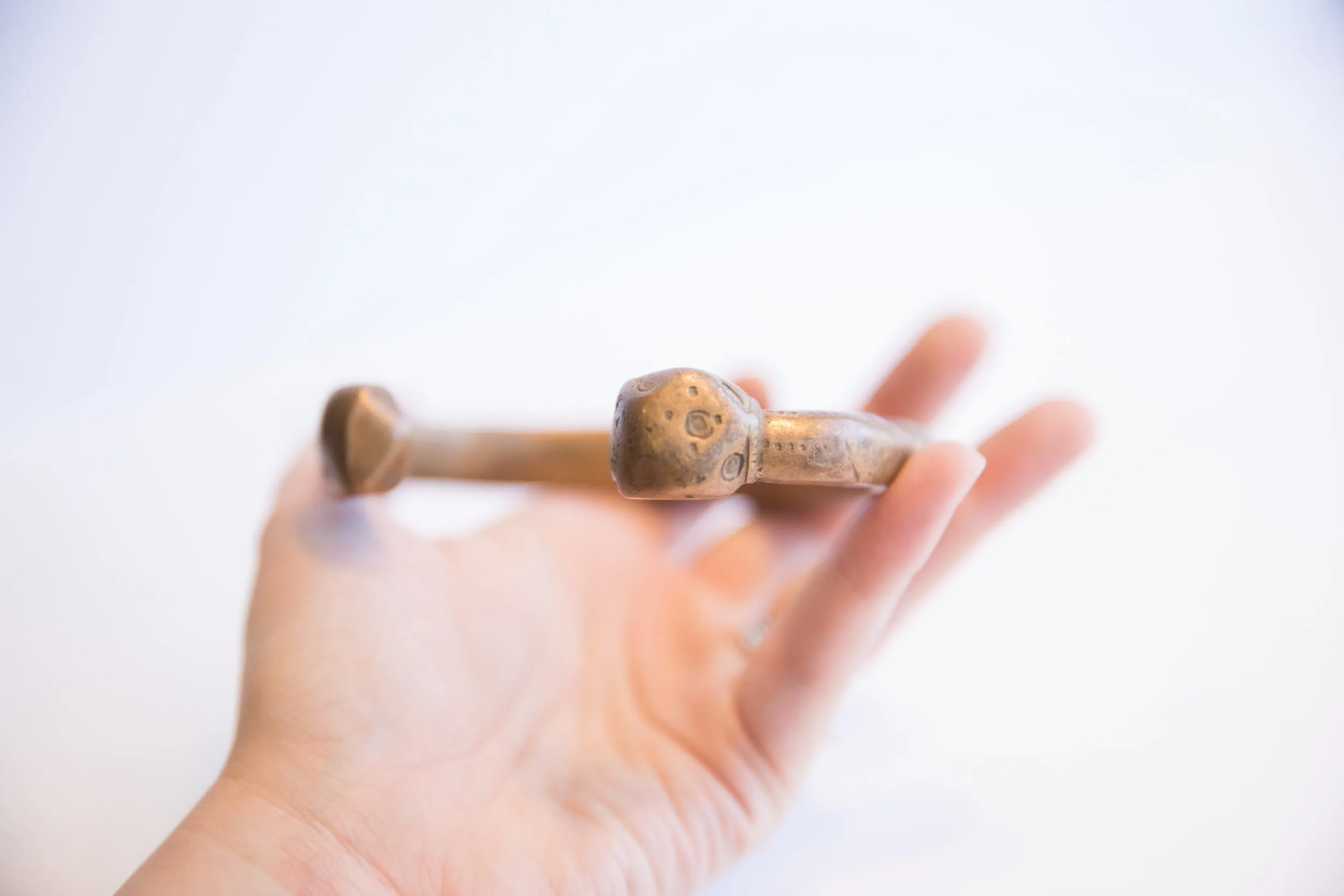 Antique African Snake Cuff Bracelet
