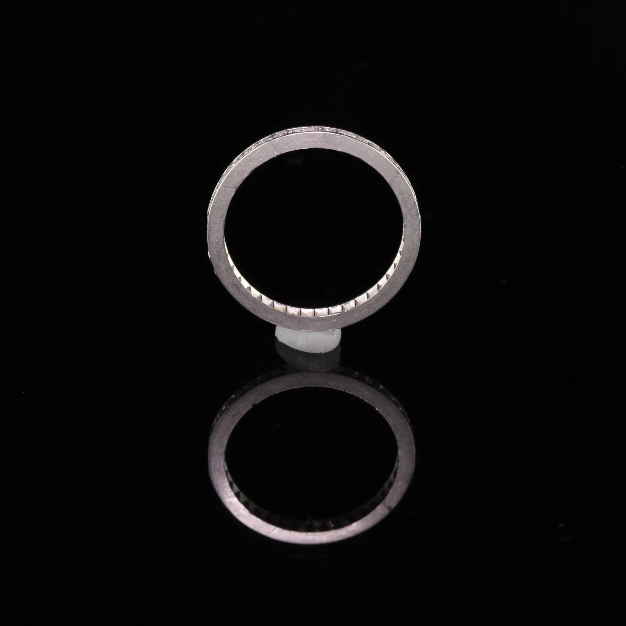 Antique Art Deco Platinum Diamond Eternity Band - Size 5.25