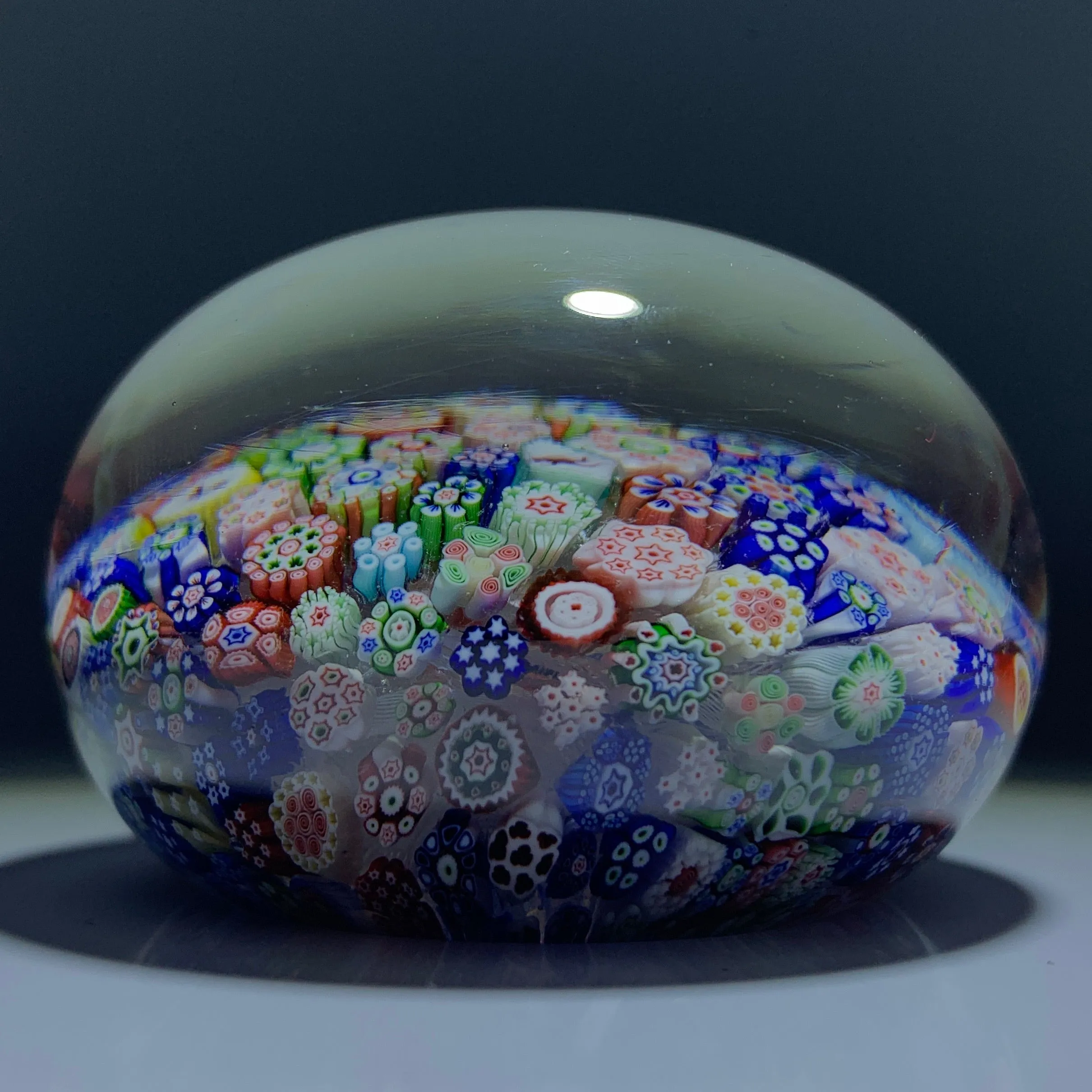 Antique Baccarat B1848 Complex Millefiori Closepack with Animal Silhouette Canes