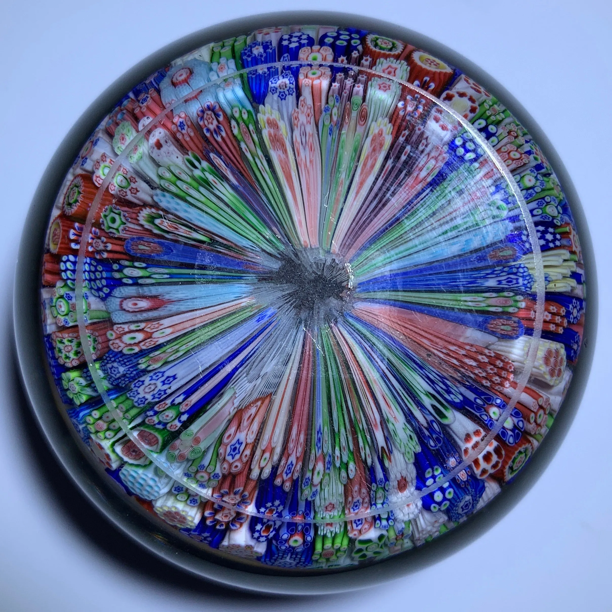 Antique Baccarat B1848 Complex Millefiori Closepack with Animal Silhouette Canes