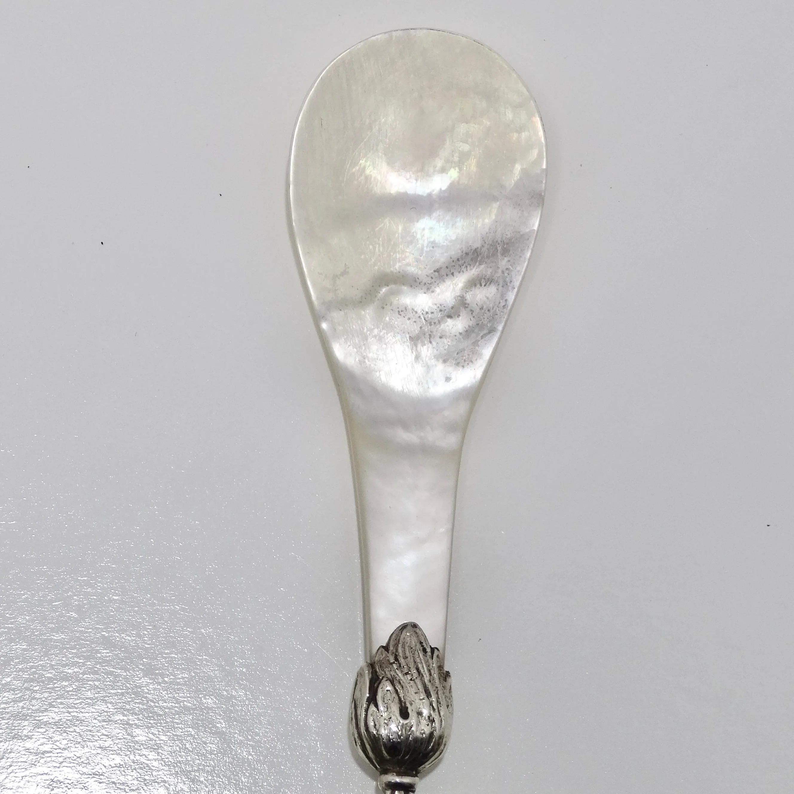 Antique Christoph Widmann 925 Silver Shell Spoon