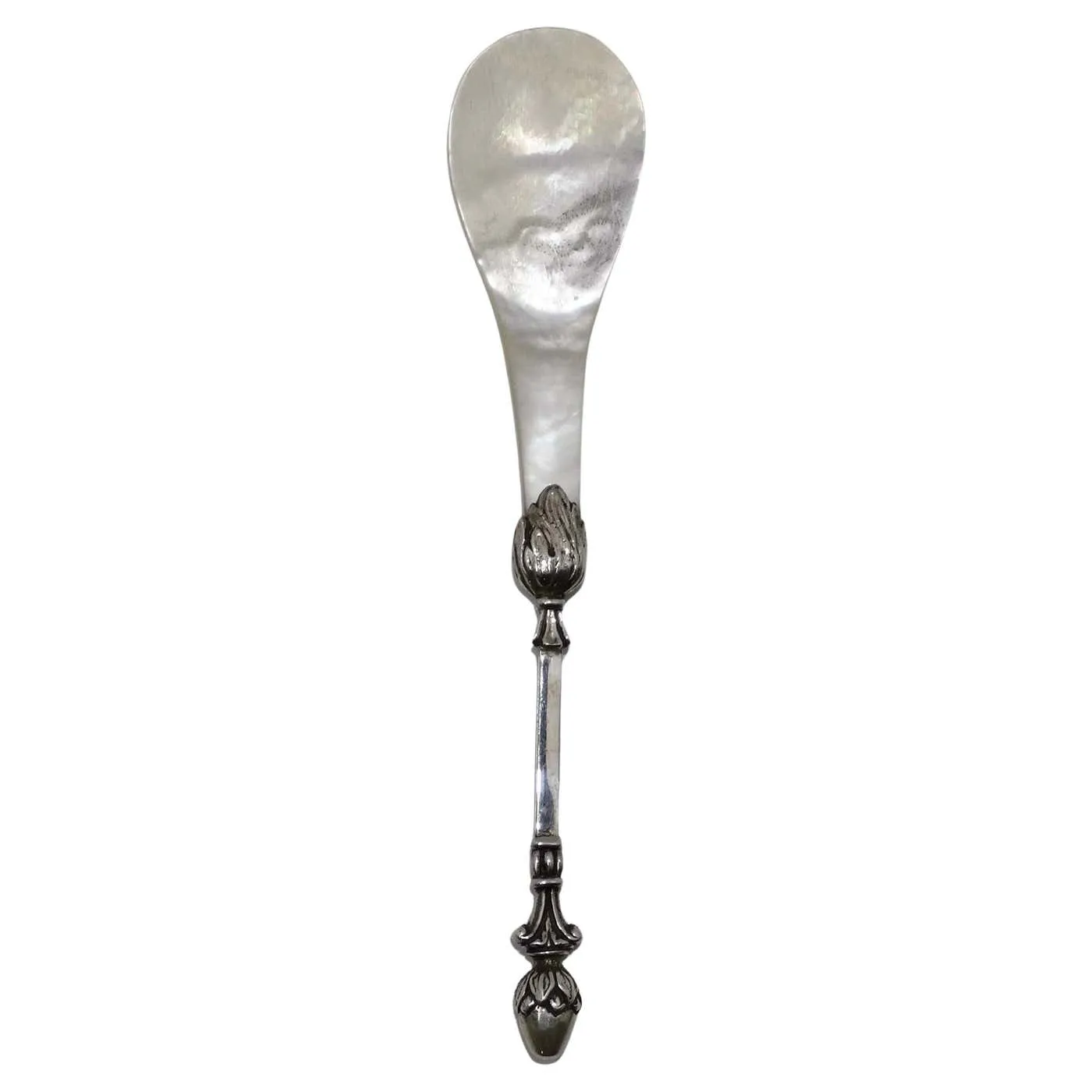 Antique Christoph Widmann 925 Silver Shell Spoon
