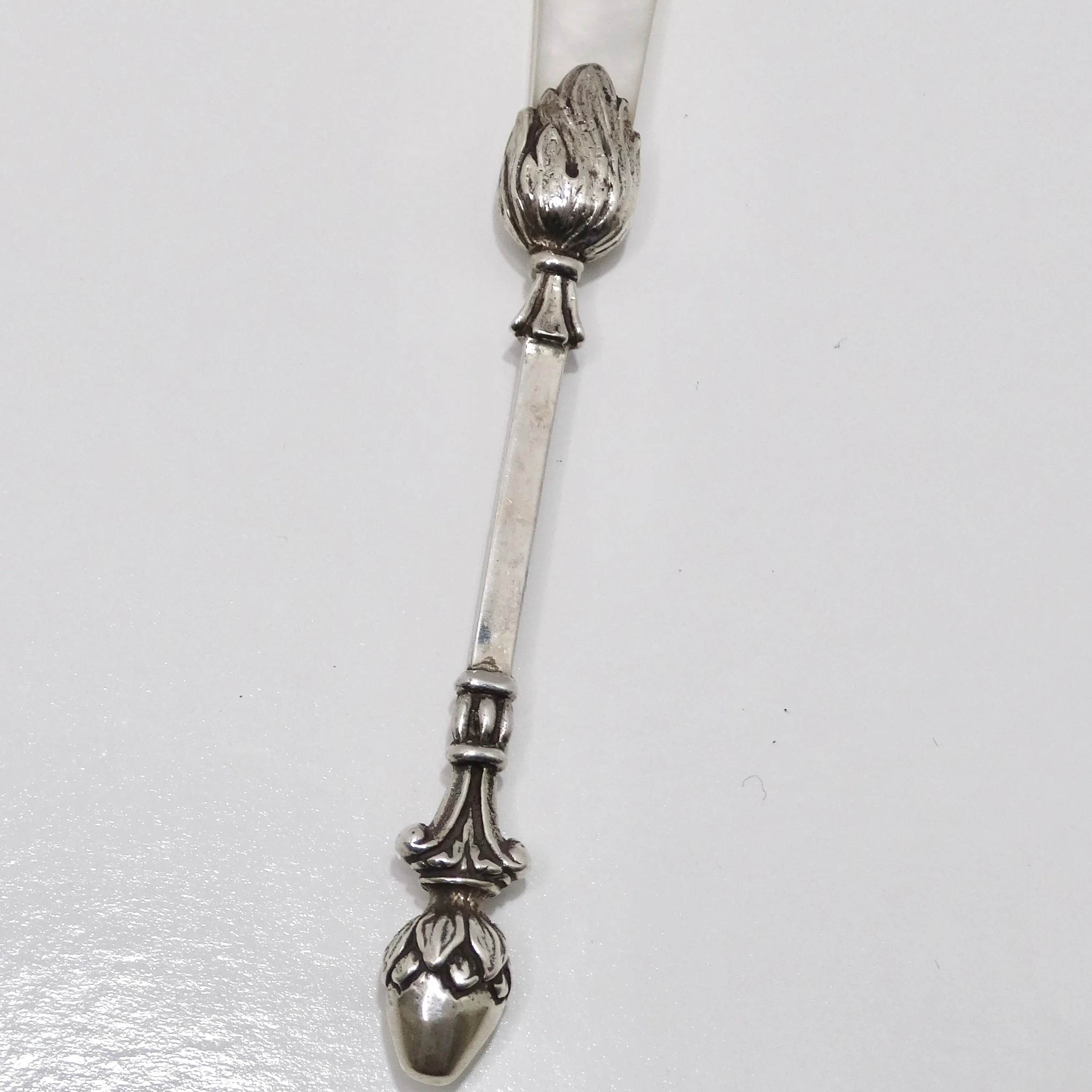 Antique Christoph Widmann 925 Silver Shell Spoon