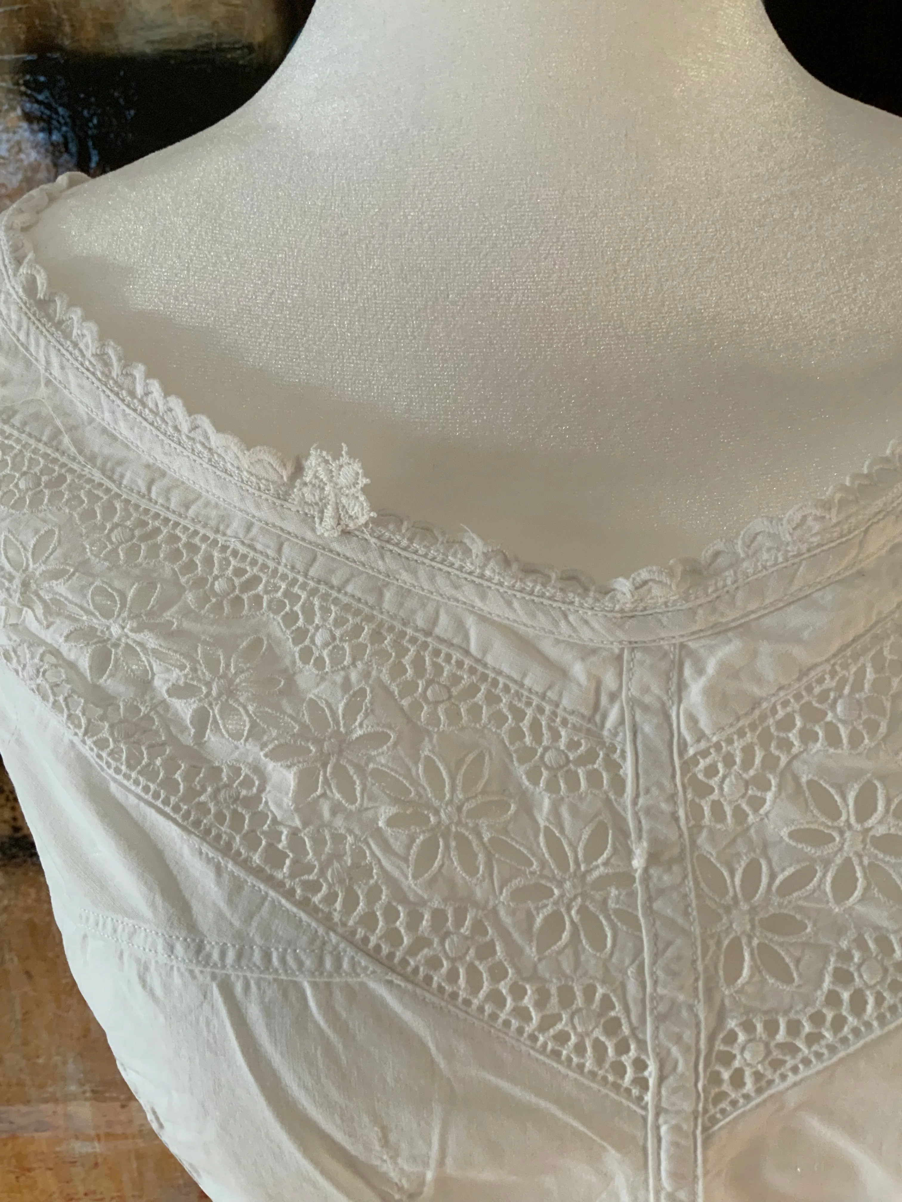 Antique Corset Cover - Crochet Lace- 1890 - VI1