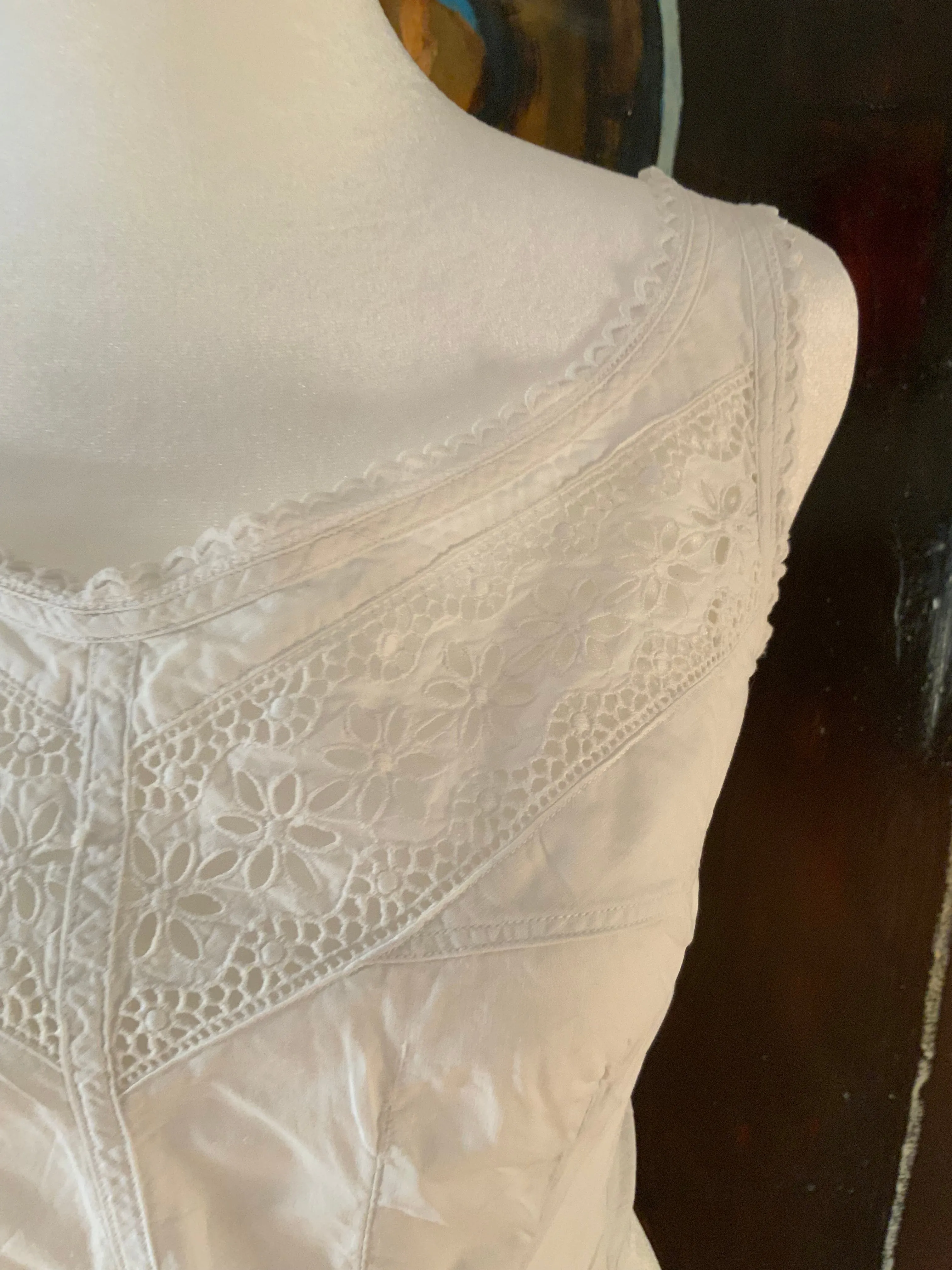 Antique Corset Cover - Crochet Lace- 1890 - VI1