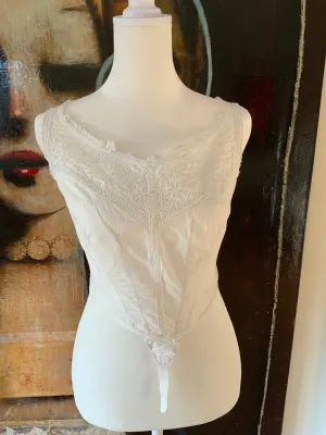 Antique Corset Cover - Crochet Lace- 1890 - VI1