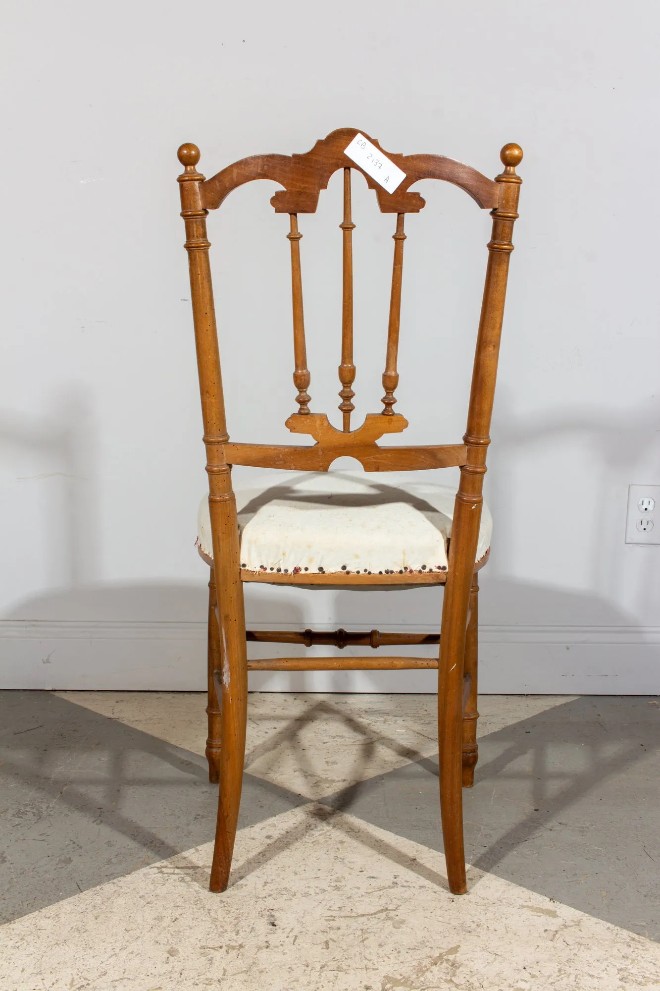 Antique French Carved Wood Dining Chair | Pair Available