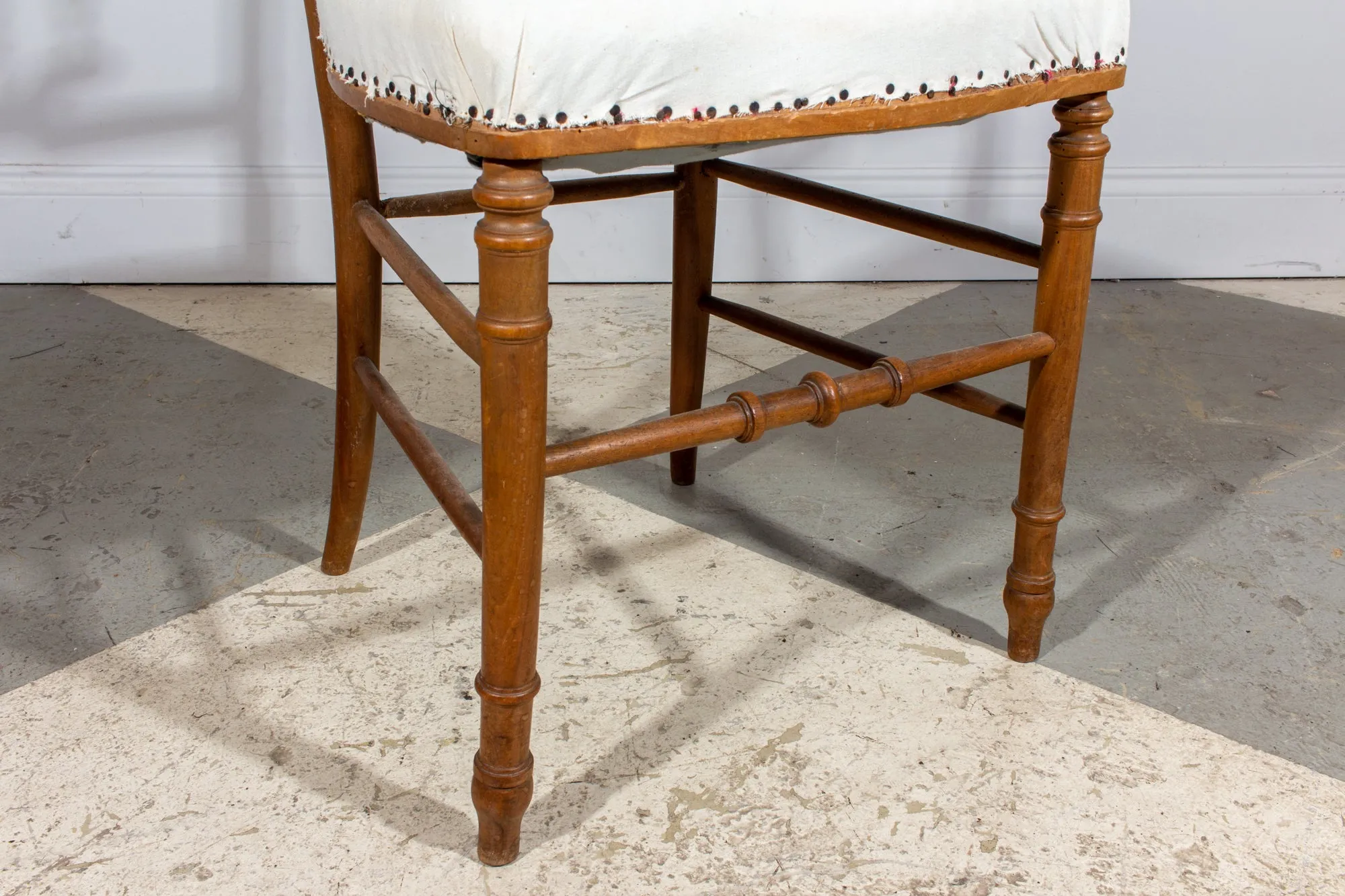 Antique French Carved Wood Dining Chair | Pair Available