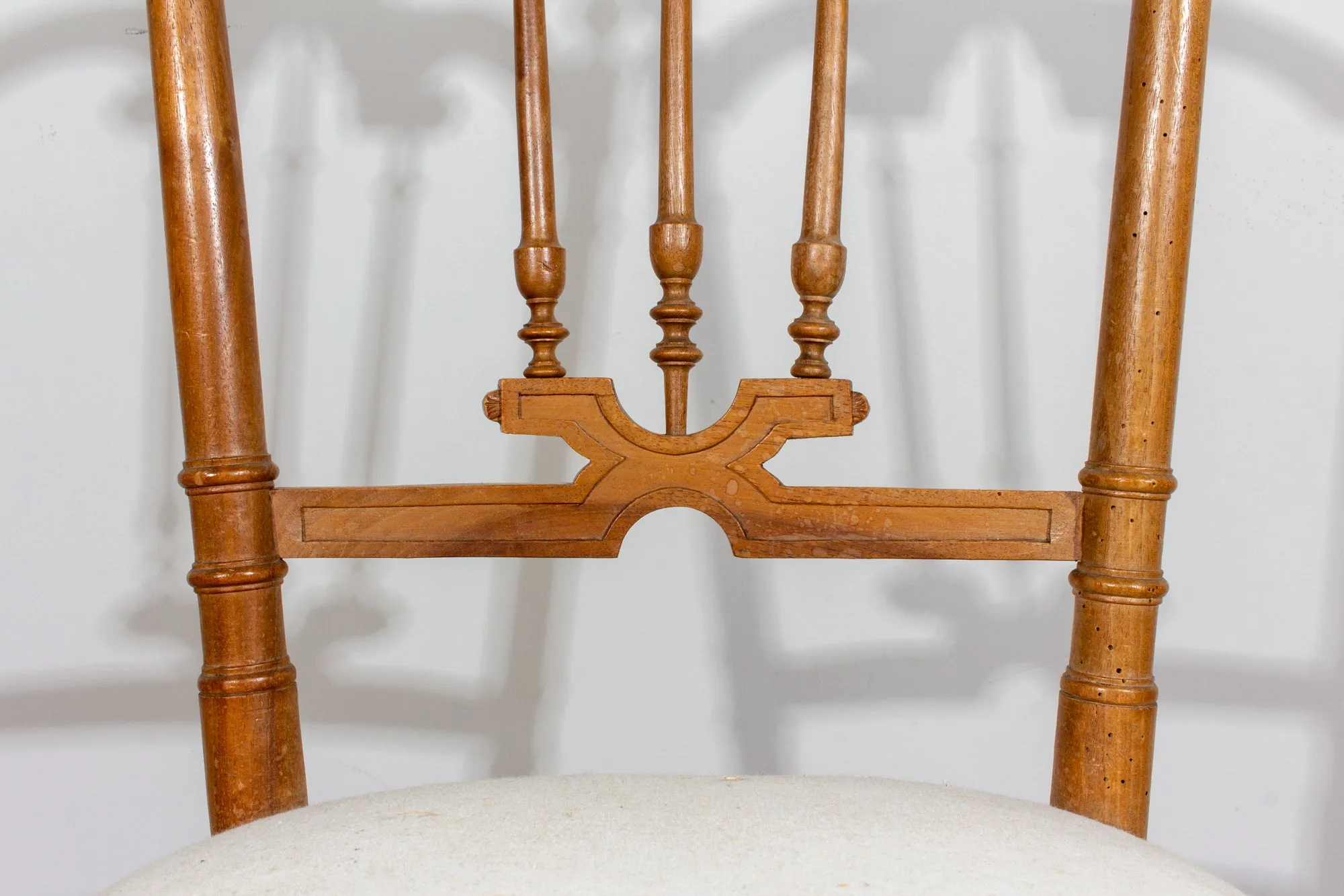 Antique French Carved Wood Dining Chair | Pair Available