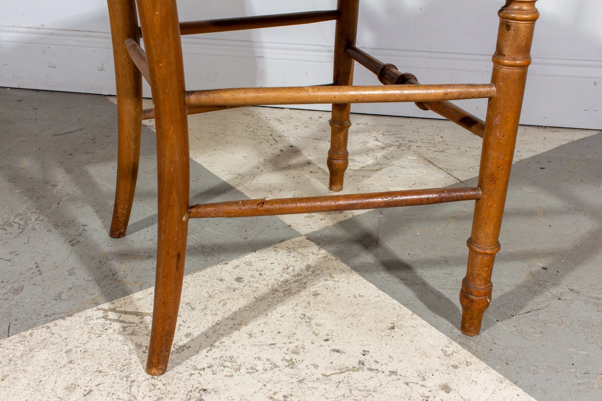 Antique French Carved Wood Dining Chair | Pair Available