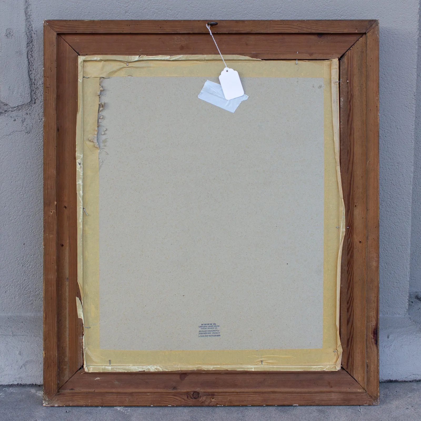 Antique French Gilt Mirror with Leaf Carvings