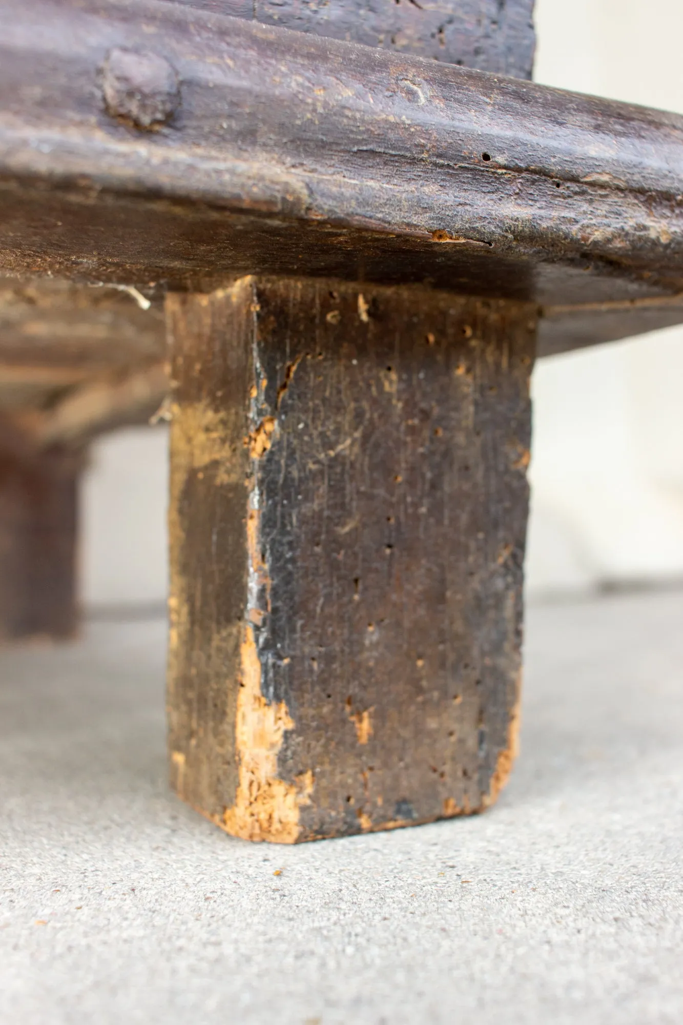 Antique French Oak Trunk with Iron Hardware
