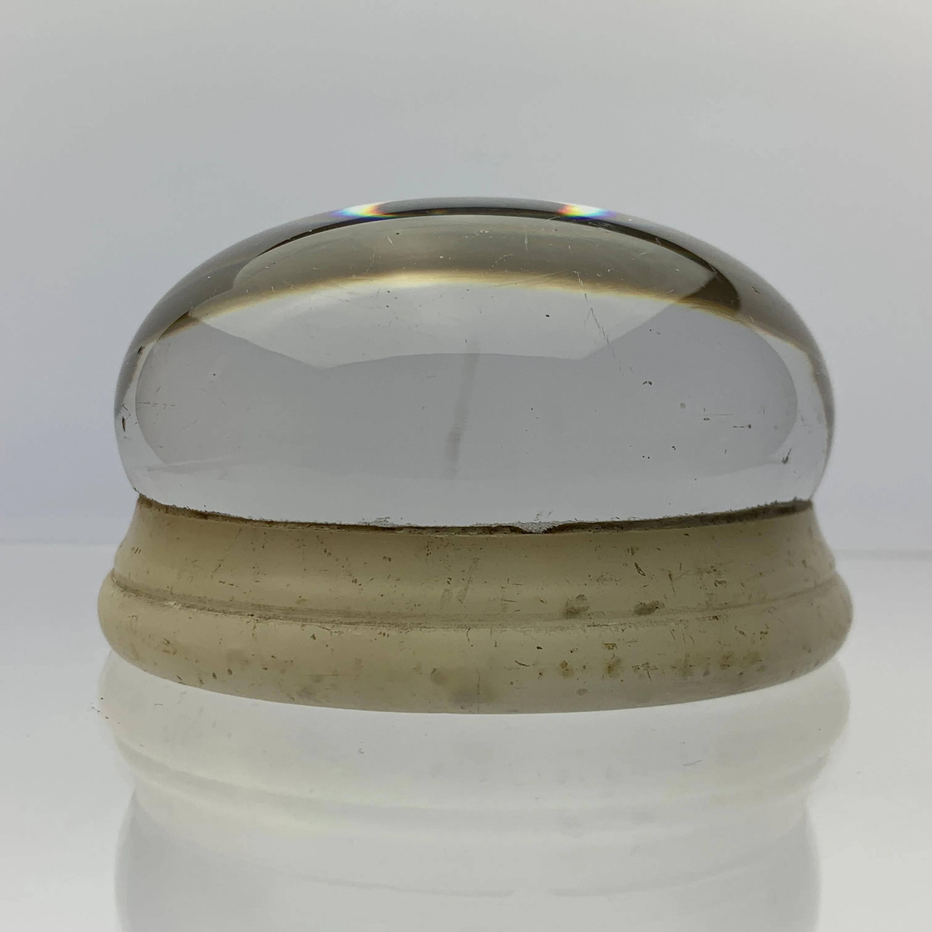 Antique French Pinchbeck Paperweight Festive Pastoral Scene Mounted on Marble