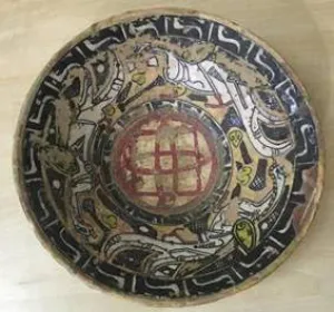 ANTIQUE ISLAMIC MEDIEVAL CERAMIC BOWL