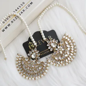 Antique Kundan Sahare Chand Bali