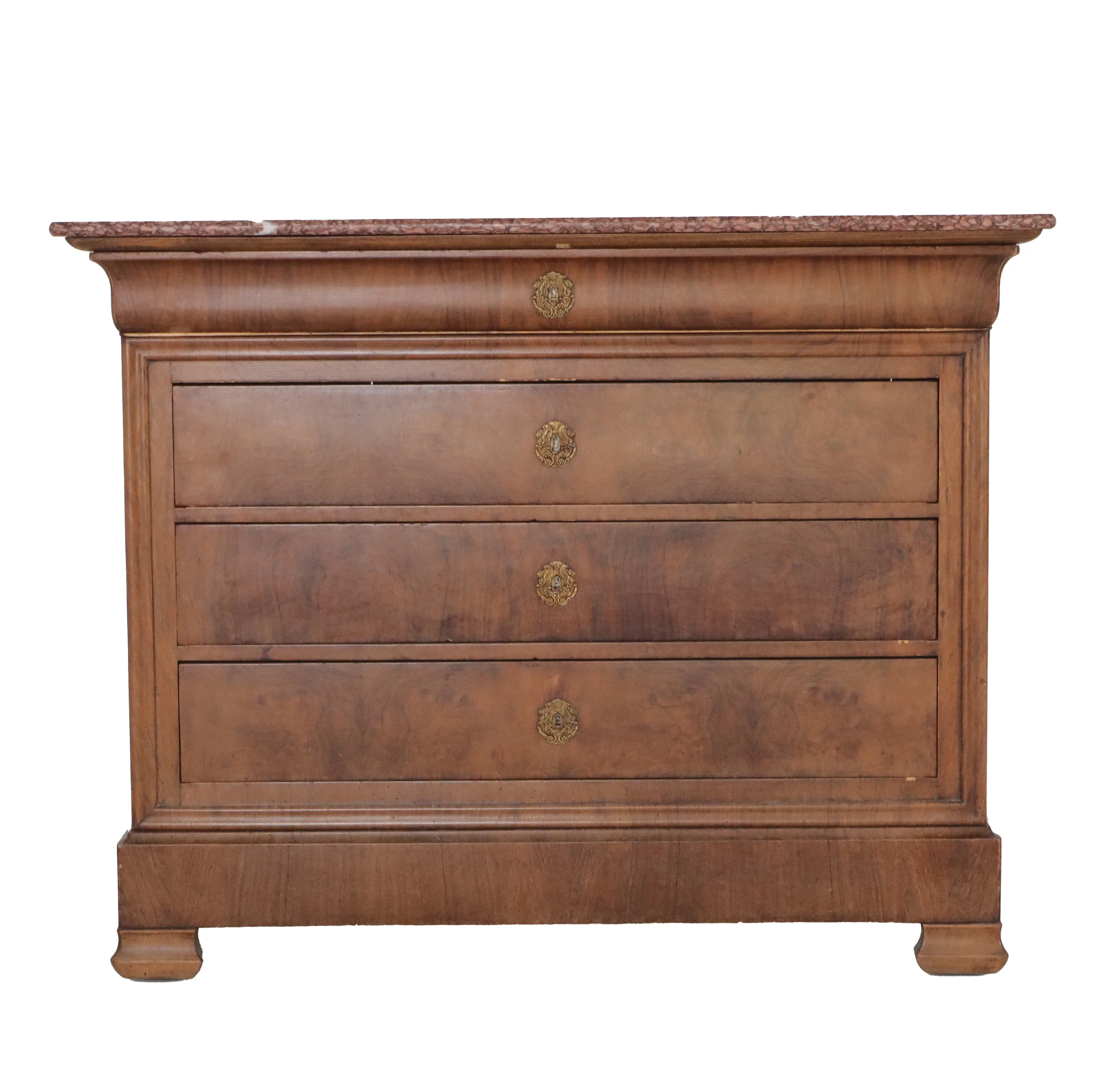 Antique Louis Philippe Commode w/ Marble Top
