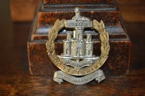 Antique Military Badge English Dorsetshire Regiment First Volunteer Battalion