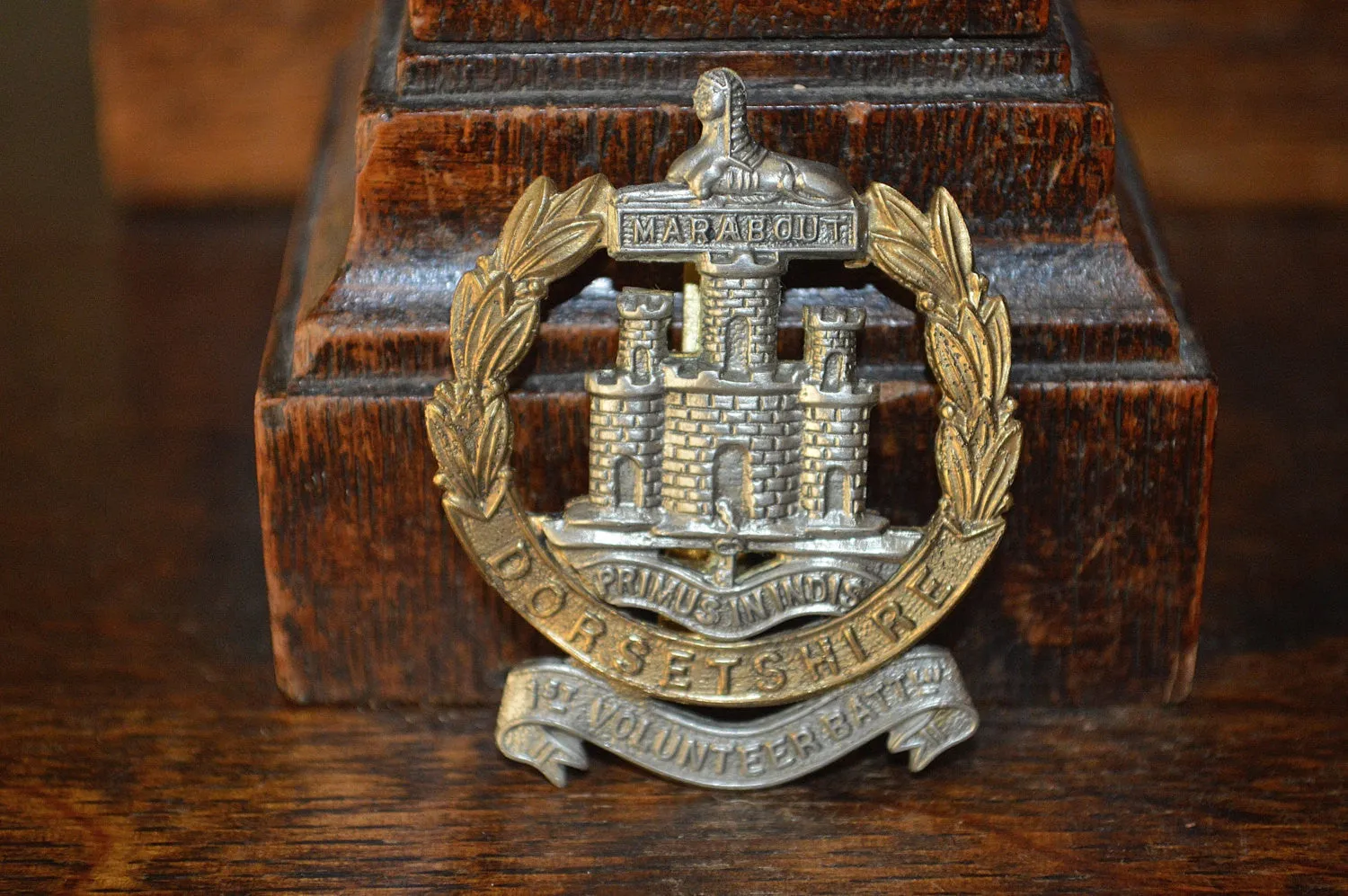 Antique Military Badge English Dorsetshire Regiment First Volunteer Battalion