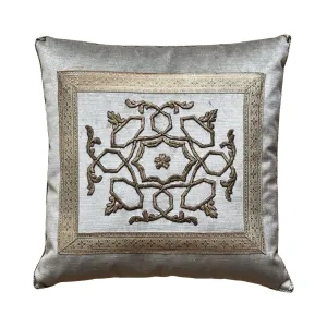 Antique Ottoman Empire Raised Gold Embroidery (#E111223 | 17 x 17")