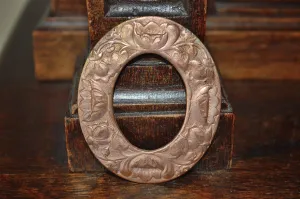 Antique Petite Frame Trim Copper Brass Floral Finding