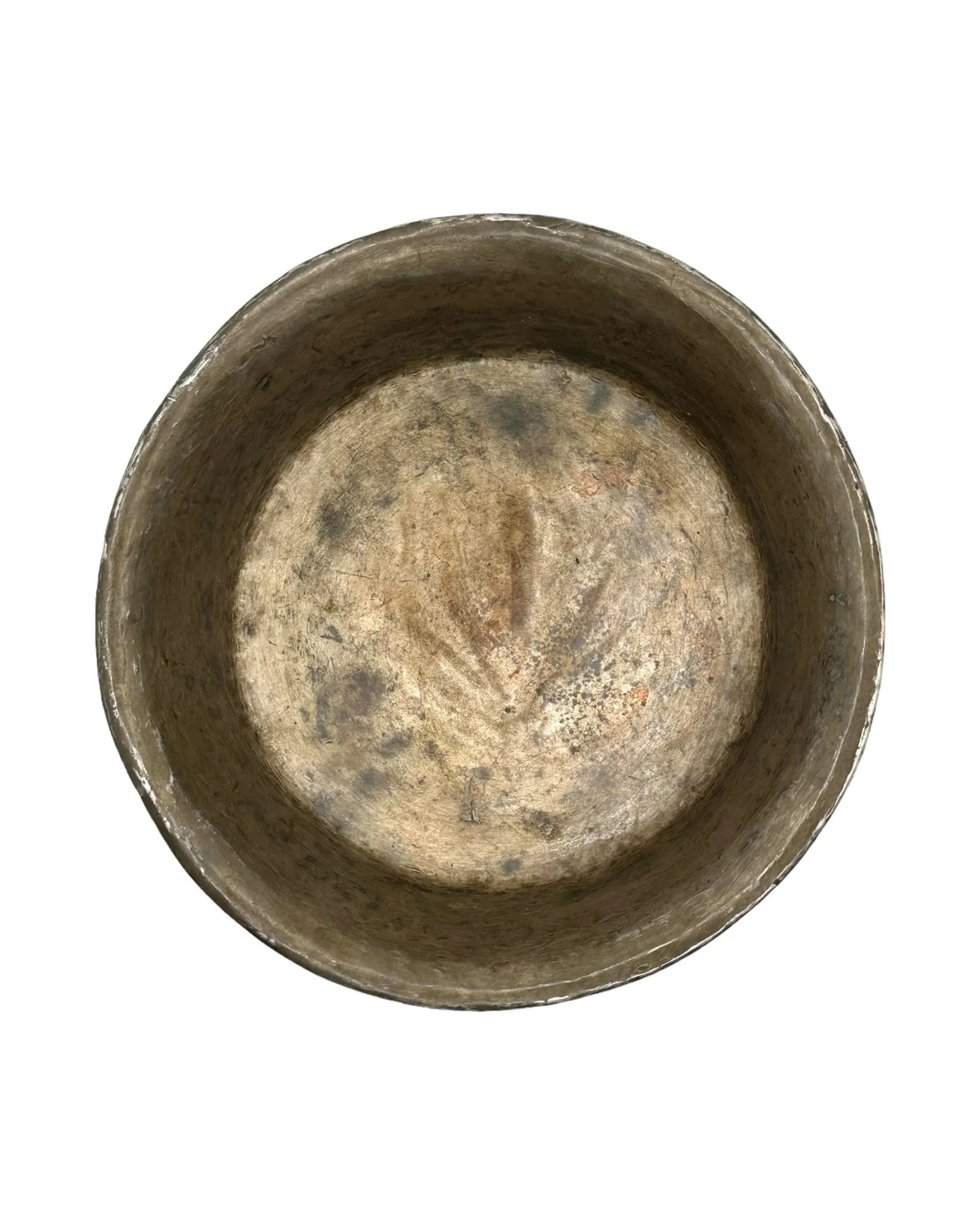 Antique Silver Burl wood tea cup