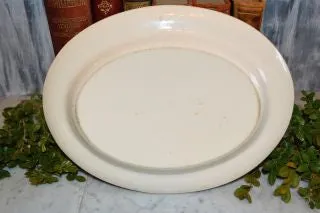 Antique Spode Copeland Duncan English Platter Rural Scene Brown Transferware