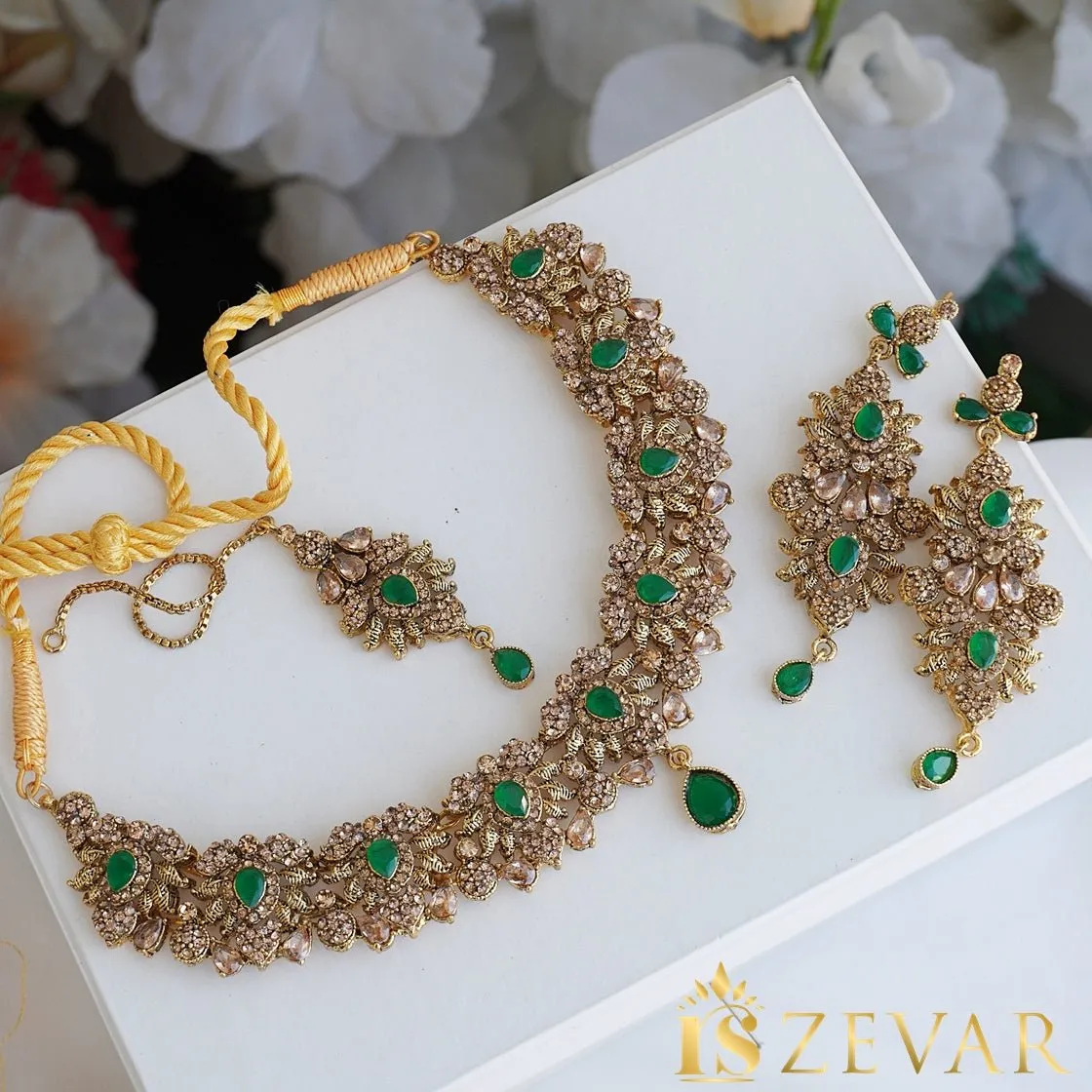 Antique Tone Necklace Set