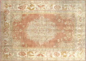 Antique Turkish Oushak Rug - 9'1" x 12'8"