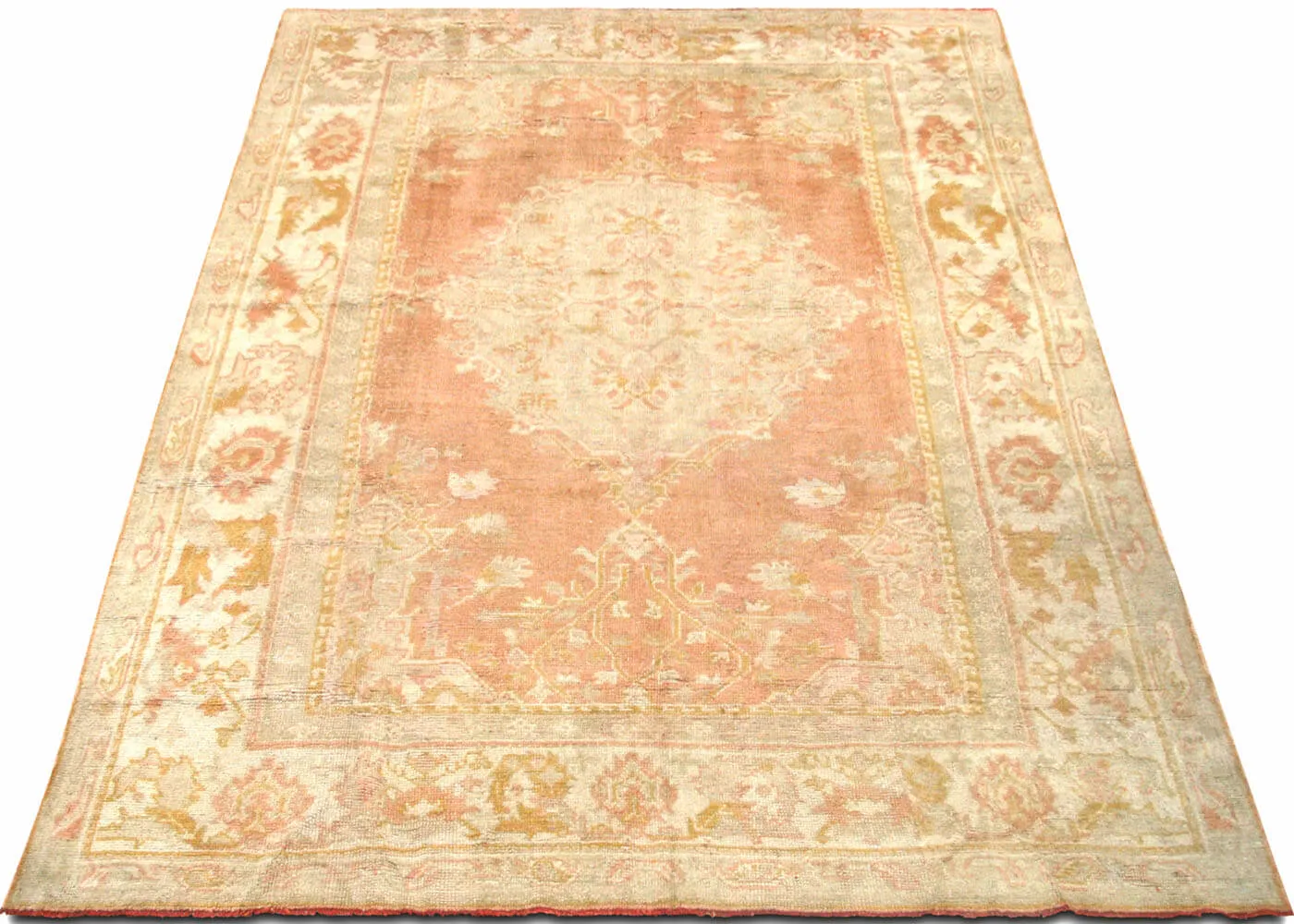 Antique Turkish Oushak Rug - 9'1" x 12'8"