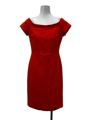Apricot Orange Off Shoulder Dress