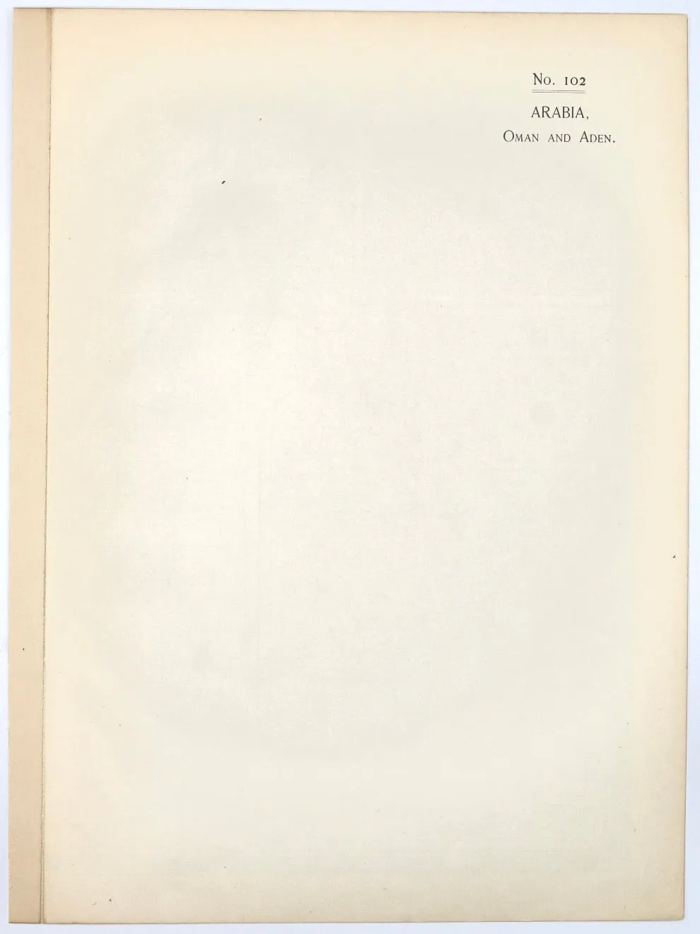 Arabia, Oman and Aden No. 102