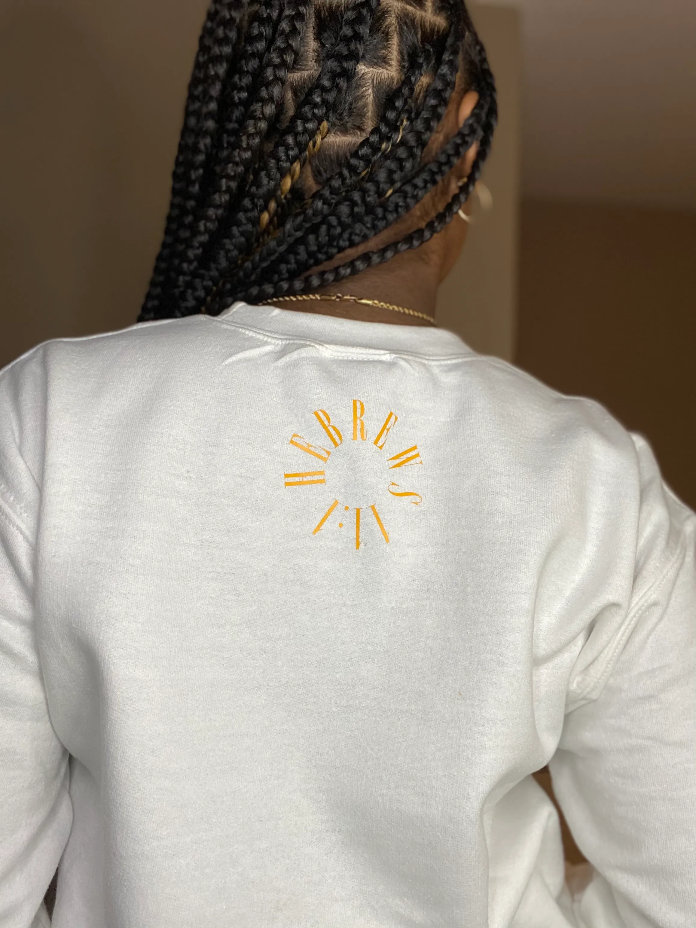 Assurance Crewneck - White/Mustard Yellow