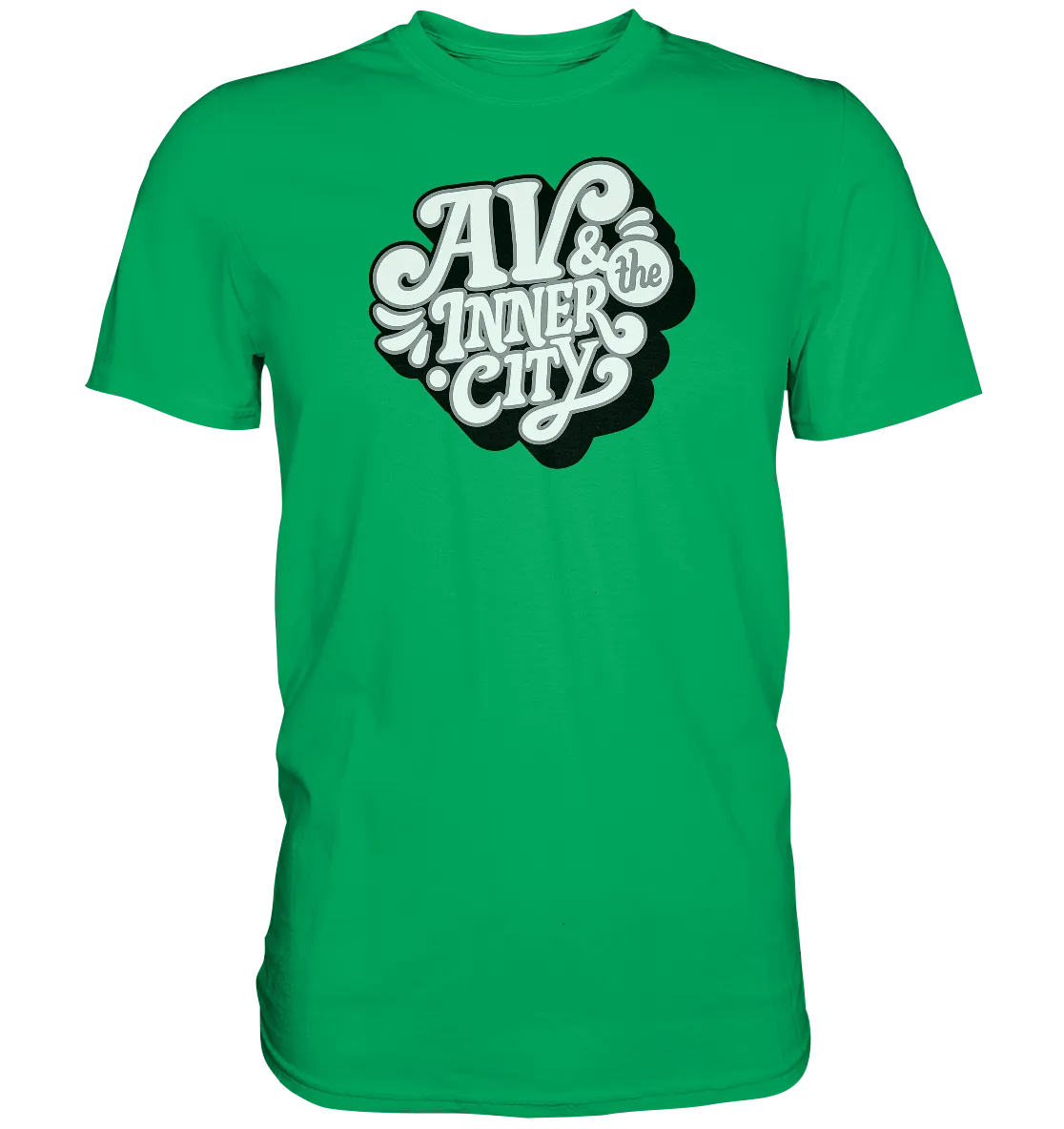AV & the Inner City / Black and White  Logo - Premium Shirt