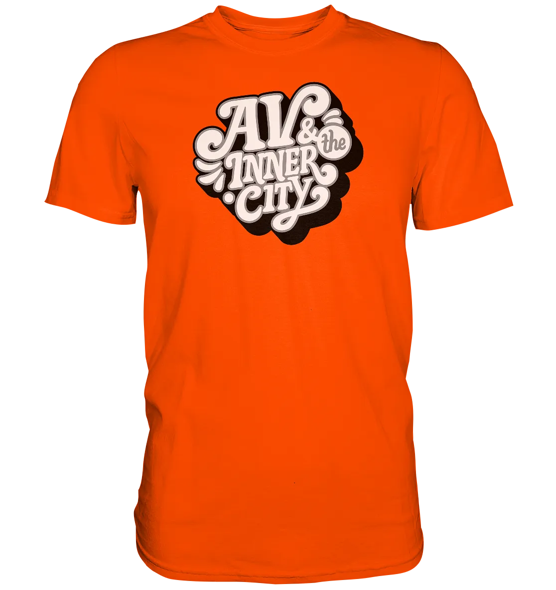 AV & the Inner City / Black and White  Logo - Premium Shirt