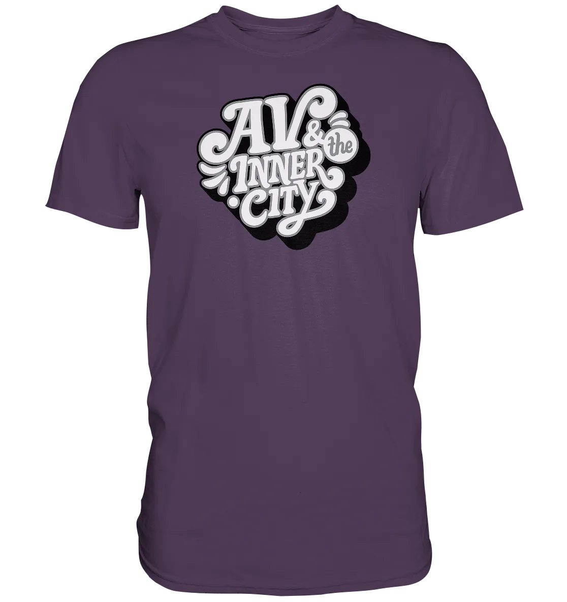 AV & the Inner City / Black and White  Logo - Premium Shirt