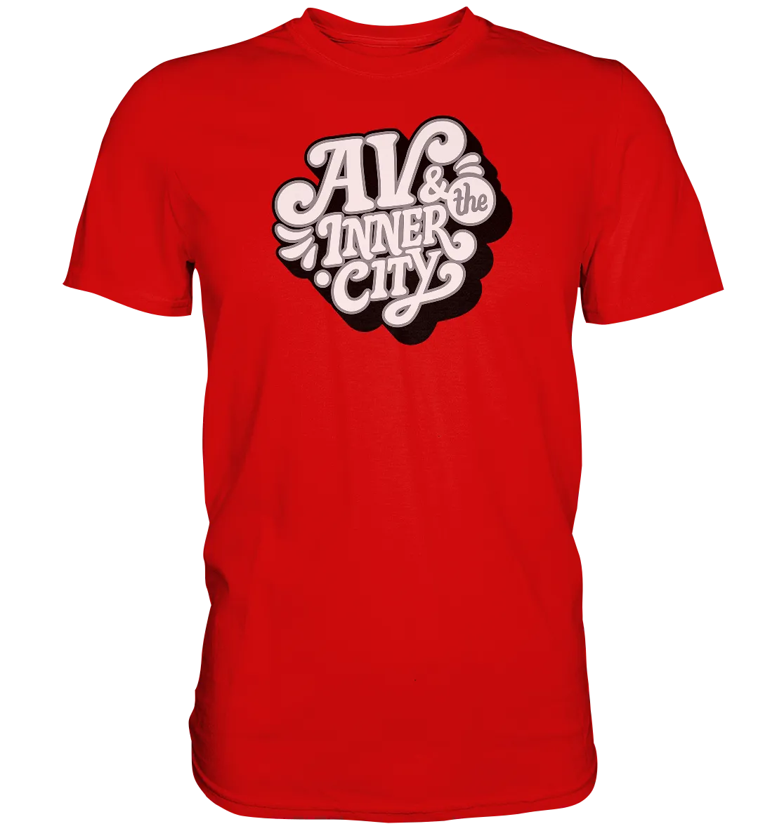 AV & the Inner City / Black and White  Logo - Premium Shirt