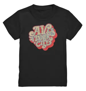 AV & the Inner City / Kids' Premium T-Shirt - Orange and Yellow Logo