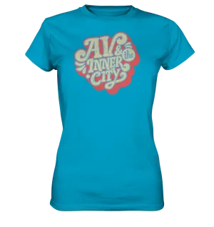 AV & the Inner City / Women's Premium Shirt with Orange and Yellow Logo