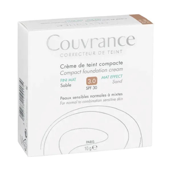 Avène Couvrance Compact Foundation Cream Mat Effect Sand 10g