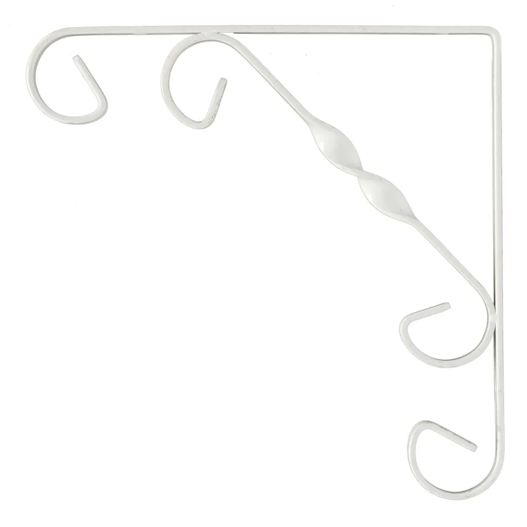 B Org Ornamental Bracket 20x20cm White