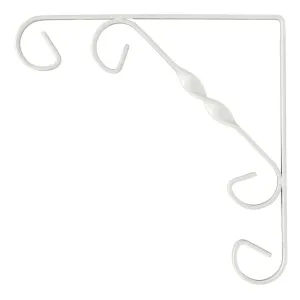 B Org Ornamental Bracket 20x20cm White
