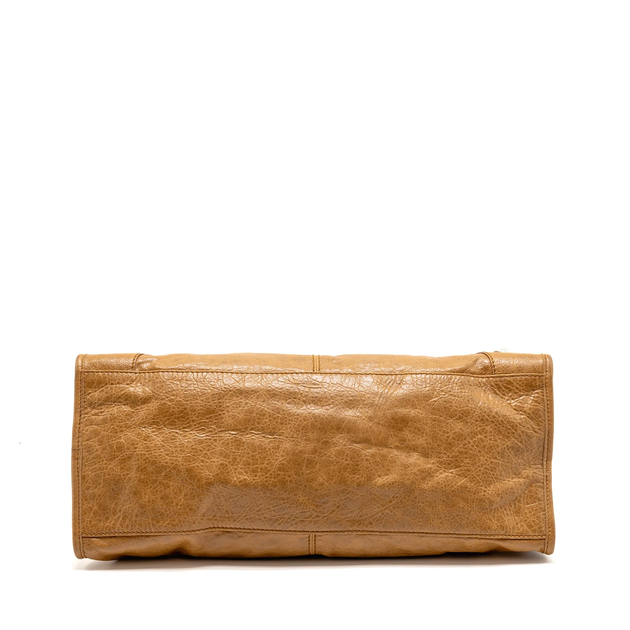 Balenciaga Classic City Bag Aged Calfskin Dark Beige SHW