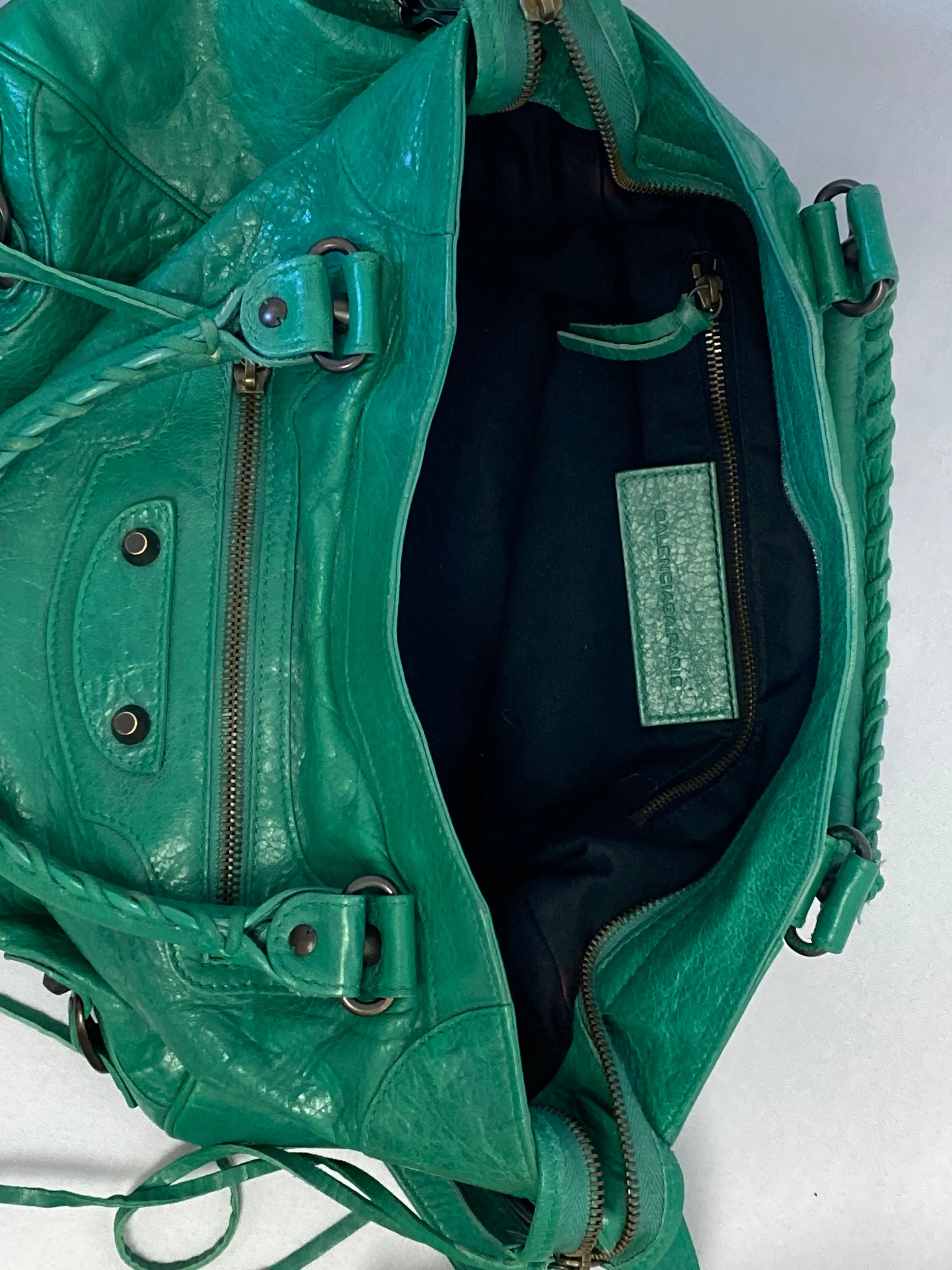 Balenciaga classic City Purse in Turquoise
